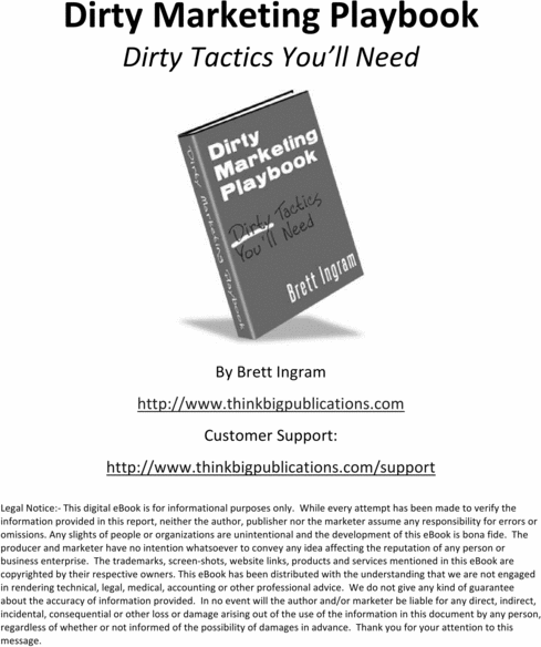 Product picture DirtyMarketingPaybook-Make money fast and easy,money